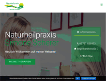 Tablet Screenshot of naturheilpraxis-olpe.de